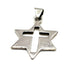 Sterling Silver Star of David with Cross Pendant